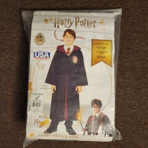 Harry Potter Gryffindor Robe Hood & Clasp Child Costume Halloween Cosplay M 8-10